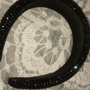 Black jeweled headband
